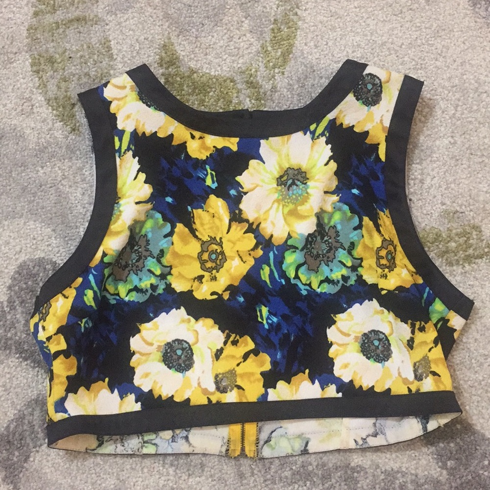 Floral crop top